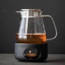 臺南出貨 溫茶爐 日式蠟燭溫茶爐煮茶爐子茶壺加熱底座溫茶器烤茶盤香爐炒茶烘茶器, 其言溫茶器+燭託+大號便攜壺6, 1個