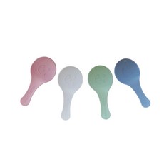 어린이집 실리콘 칼라 수저받침 4p 세트 수저대 감성식기 독특한