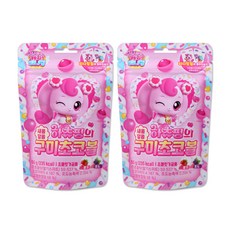 해호 캐치티니핑 하츄핑의 새콤달콤 구미 초코볼 캐릭터 티니핑씰 포함, 2개, 50g