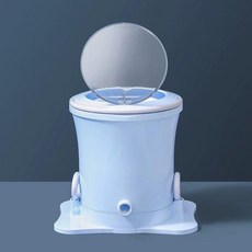 휴대용 무동력 기숙사용 행주 수건 버켓 양말 원룸용, 다크옐로우 (중용량), 기본 색상