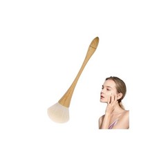 네일 아트 브러시 네일 더스트 제거 브러시 롱 핸들 매니큐어 네일 아트 아름다운 메이크업 브러시 툴 네일 파우더 클리닝 브러시 네일 도구 (목재 색상)