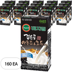 베지밀 검은콩 아몬드 앤 호두 두유, 190ml, 160개
