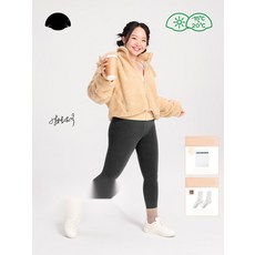따뜻한 겨울 기모 스타킹 빅사이즈 회색 여성용 타이즈