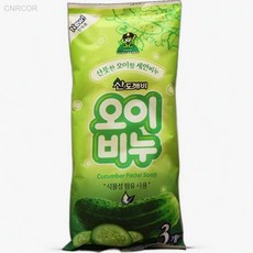 산 식물성 오이비누 3개입 딥클렌징 상쾌한향, 1세트