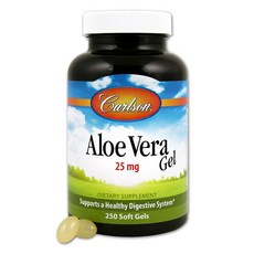 Carlson 蘆薈凝膠 25 毫克軟膠囊, 1個, 250 件