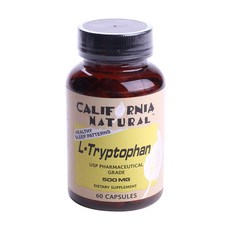 CALIFORNIA NATURAL L-色胺酸膠囊 500mg, 60 件, 1個
