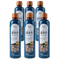 웰크리 리얼 국내산 굴소스 진한 굴풍미 볶음요리 중식 감칠맛 소스 OYSTER SAUCE, 6개, 500ml