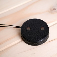 Fujifilm instax mini Evo 皮革鏡頭蓋 皮革防丟鏡頭蓋 防丟鏡頭蓋 相機皮套鏡頭蓋防丟, 1個, 黑色