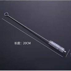 水管刷 洗管子神器 吸管刷 細長加長版 飲水機茶具 軟管清潔刷, B款-20cm小頭清潔刷-2條, 1個