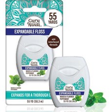 구루난다 Expable W엑스 AXEd Dental Floss for g entle Deep Cing Wid, 페퍼민트, 165 Foot (Pack of 1)