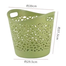 軟膠折疊臟衣簍 浴室家用收納籃, 鳥巢款軟膠綠色四十五陞左右凈重550