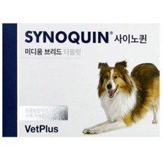 벳플러스 사이노퀸 중형견 강아지 독 미디움브리드 30정 관절보조제 타블렛 3개, 관절+눈건강