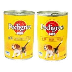 강아지 페디그리 통조림 400g 반려견 습식 사료 간식 강아지간식 강아지습식캔 강아지습식간식 강아지수분섭취 강아지통조림 강아지영양간식 반려견간식 반려견습식캔 반려견습식간식 반려견수, 쇠고기