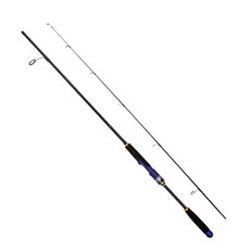釣友俱樂部 碳素路亞竿實心竿稍 1.68米-2.1米 ML調釣魚竿漁具, 藍色實心竿稍直柄,1.98