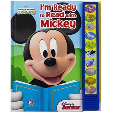 [5] Disney Mickey Mouse Clubhouse - I'm Ready to Read With Mickey Sound Book - Play-a-Sound - PI K, [5] Disney Mickey Mouse Clubho