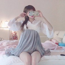 [마지막SALE][커플캔디] 첫눈 로리 원피스 여자 개량한복 코스튬