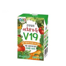 정식품 베지밀 건강담은 야채가득 V19 145ml x 48팩