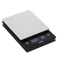 HARIO VSTN-2000B PLUS 咖啡師手沖咖啡專用電子秤, 1個, 不銹鋼款 VSTMN-2000HSV
