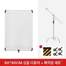 반사판스탠드 스크린 반사판 방송 배경 플래시 배경판, 1개, 60x90cm 부드러운 천 기판매직 레그