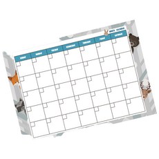 【WTB磁鐵白板】動物園月份行事曆 (大尺寸) 冰箱磁鐵白板