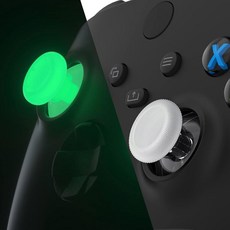Xbox Series X / S 컨트롤러용 익스트림레이트 교체 엄지스틱 조이스틱 수리 키트 액세서리 Xbox One S / X / Elite 컨트롤러용 사용자 지정 아날로그, 1개, Glow in Dark - Green