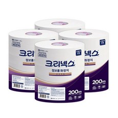 45374 크리넥스 점보롤 화장지 200M 3롤X4백 1박스 smg*97054rX