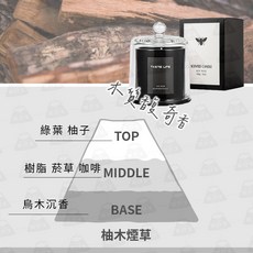 玻璃罩香氛蠟燭【柚木煙草】