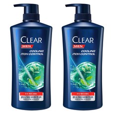 클리어 맨 쿨링 이치 컨트롤 샴푸, 650ml, 2개