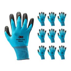 3M 防滑耐磨手套 天藍色, 10片