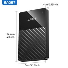 EAGET 휴대용 외장 하드 드라이브 HDD G26 1TB USB3.0 5Gbps 저장소 PC 노트북 TV PS4 Xbox 호환, 320GB, 2)G26