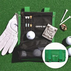 Mahalo squad 카트 걸이식 골프 백 오거나이저 남성 및 여성용 선물 공 티 귀중품 장갑 마커 세트 디봇 도구 지퍼 케이스가 있는 작은 샤그 파우치 162