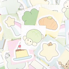 말랑 포근 모조지 스티커 팩, 단일상품1, 단일상품0, 02  디저트