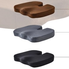 메모리폼 젤 방석 기능성 통풍 쿠션, 벨벳 브라운