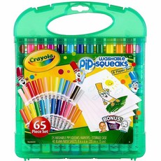 Crayola Pip-Squeaks 워셔블 마커 및 종이 세트 어린이 여행 활동 4 - 7세용, Pip Squeak 마커