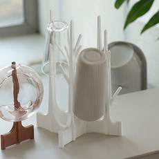 인테리어 컵걸이 겸용 건조대 소품 거치 보관 건조와 텀블러, 1개, 상세페이지 참조