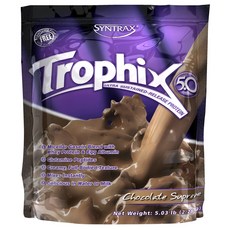 SYNTRAX Trophix超濃郁巧克力風味乳清蛋白粉, 1個, 2.28kg
