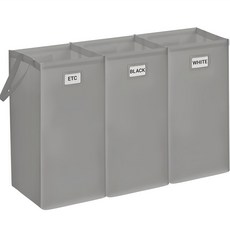 Leaf Edition 反轉魅力回收分類箱 3件組, 灰色