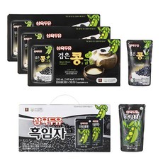 삼육두유 검은콩과 칼슘 60팩 흑임자 두유 20팩 파우치 190ml 총 80팩, 80개
