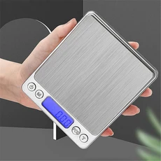 주방 전자 저울 보석 저울 다이아몬드 골드 미니 디지털 저울 고정밀 그램 스케일 0.1g 휴대용 포켓 스케일, 02 Mini Scale