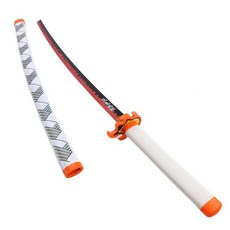 귀멸의 칼날 일륜도 코스프레 스틸 칼 탄지로 젠이츠 시노부 기유 애니, 안주로, 1개, 스틸 블레이드 104CM