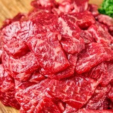 농가살리기 전라도 한우 투뿔 1++ 한근 국거리, 1개, 600g