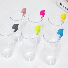 꼬물 상어모양 와인잔 마커 6개입 마커홀더 상어모양와인잔