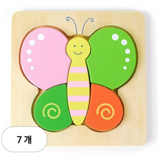 VIGA 베이비 퍼즐 나비, 7개, 5피스