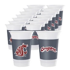 Westrick Florida Gators 473.2ml(16온스) 컵 - 16개 팩, 워싱턴 주립대 쿠거스