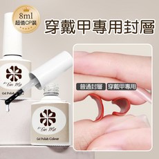 ByFunMe八方米 小白瓶 上層, 穿戴甲專用封層, 1個, 8ml