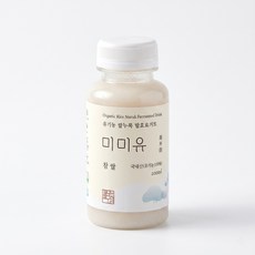 유기농 쌀누룩요거트 미미유 찹쌀 200ml 국내산100% 무가당 식물성 유익균 발효음료, 1개