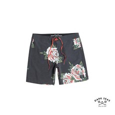 GOODFORIT 美國Dark Seas Centro Boardshort 18吋刺青玫瑰彈性海灘褲