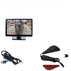 자동차 사각지대 카메라 화물차 좌우 사이드 모니터, 블랙 2채널 7인치 스크린 + 좌측 좌측, 기본 모델명/품번