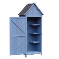 조립식 창고 야외 이동식 농막용보관함, 1 개, 퍼플그레이 반선반