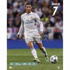 Mini Poster 40x50Cm 인테리어 포스터 - 크리스티아누 호날두 REAL MADRID 20162017 RONALDO [Mini], 포스터만구매